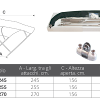 TESSILMARE - TENDA INOX 4 DRŽAČA - Slika 2