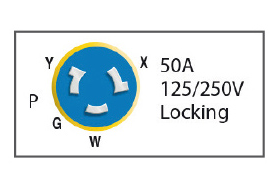 MARINCO -  UTIČNICA 3P + T 125 / 250V. 50A IP56 - Slika 3