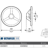 ULTRAFLEX-VOLAN BIJELI V32  MM.335 - Slika 2