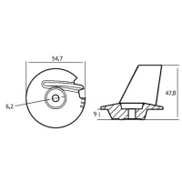 TECNOSEAL - ANODA PERAJA  ZA TOHATSU  8-20 KS* - Slika 2