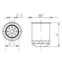 VOLVO PENTA - FILTER ULJA  R.O.21632901 BYP* - Slika 2