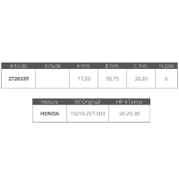 HONDA - IMPELER  4T 20,25,30KS - Slika 2