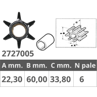 CHRYSLER /MARINER / MERCRUISER / MERCURY - IMPELER