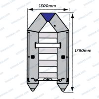 GS MARINE - ČAMAC NA NAPUHAVANJE 180SL GS  SIVO/PLAVI* - Slika 2