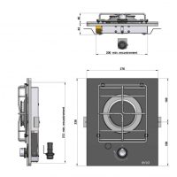 ENO - PLOČA ZA KUHANJE MASTERGLASS 1 PLAMENIK - Slika 2